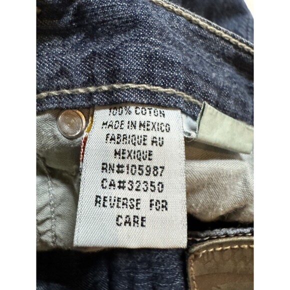 Vintage Y2K Quiksilver QuikJean Men's Denim Jeans Size 36x32 Blue Wide Leg Baggy - Picture 4 of 11